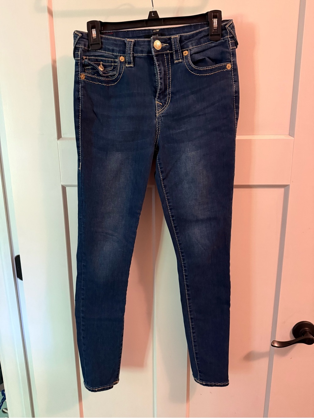 True Religion Women's Dark Blue Skinny Jeans